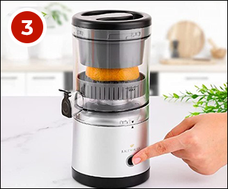 Turning on the juicer